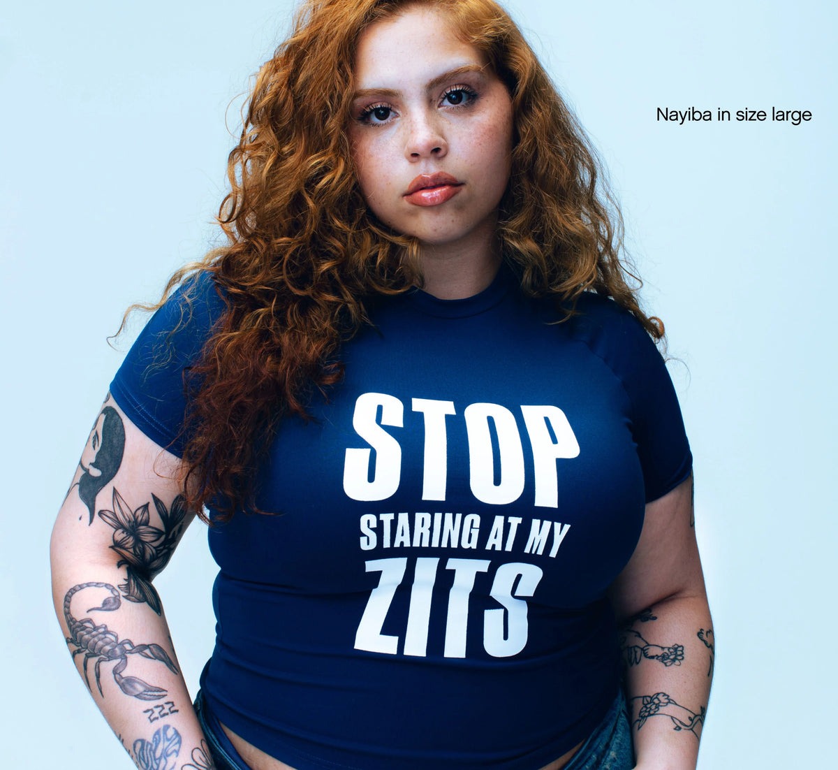 Stop Staring at My Zits Tee
